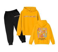 Bambina Ragazzo Tuta Sportiva Completo Da 2 Pezzi Costume Top E Pantaloni Kids Felpa A Maniche Lunghe Gamba Larga Set Ragazze Abbigliamento per Jogging,la Casa,Scuola, Spesa