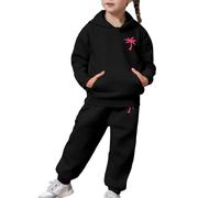 Bambina Ragazzo Tuta Sportiva Felpata Jogging Ginnastica Solid Color Cotone Completo Set Abito Da Chic Ed Elegante Sportswear Multi Ragazzi Ragazze Abbigliamento Primavera