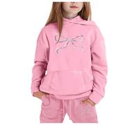 Bambina Ragazzo Tuta Sportiva,Sportswear Multi Color Sportivi Set di Tute da 2 Pezzi Felpa Per Sport All'Aria Aperta Ragazze Con Cappuccio Autunno Inverno Outfit Sportive 3-15 Anni