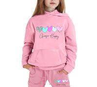 Bambina Ragazzo Tuta Sportiva Unise Felpa e Pantaloni Abbigliamento Bambine Bambini 2 Pezzi Top vestiti per Set 2-14 Anni Completo