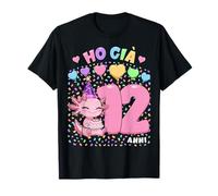 Bambina Shirt con Tema Assolotto Compleanno Ho già 12 Anni Maglietta