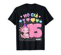 Bambina Shirt con Tema Assolotto Compleanno Ho già 15 Anni Maglietta