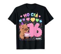 Bambina Shirt con Tema Capibara Compleanno Ho già 16 Anni Maglietta