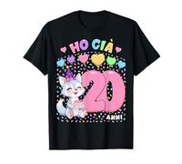 Bambina Shirt con Tema Lupa Compleanno Ho già 20 Anni Maglietta
