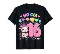 Bambina Shirt con Tema Mucca Compleanno Ho già 16 Anni Maglietta