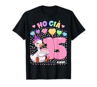 Bambina Shirt con Tema Oca Compleanno Ho già 15 Anni Maglietta