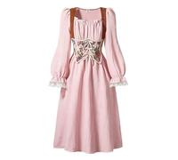 Bambina Vestito Damigella d'Onore Una Bimba La Serata Un Lungo Rosa 9-10 Anni