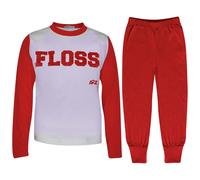 Bambine Bimbi Pigiama Floss A2Z Rosso Moda Notte Riposo Completo Set