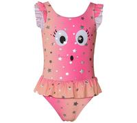 Bambine Costume Lamina Stella senza Maniche one piece a Balze Asciugatura Veloce