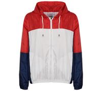 Bambine Giacca a Vento Manica IN Contrasto Rosso con Cappuccio Impermeabile 5-13