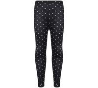 Bambine Legging Spotty Stampa Nero Morbido Comodo Elasticizzato 5-13 Anni