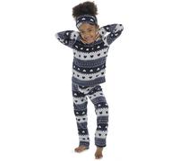 Bambine Morbido Pile Due Pezzi Pigiama Con Maschera Comodo Abbigliamento