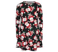 Bambine Natale Abito Babbo Pupazzo di Neve Pinguino Stampa New Vestiti Leggings