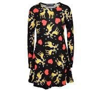 Bambine Natale Abito Babbo Pupazzo di Neve Pinguino Stampa New Vestiti Leggings
