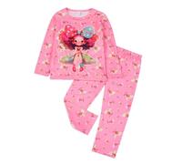 Bambine Pigiama Due Pezzi Ragazze Abbigliamento da Casa Set Abbottonato Biancheria Notte Kawaii a Manica Lunga e con Pantaloni Lunghi Facile Accesso Ideale per la Primavera l'autunno