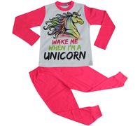 Bambine Pigiama Wake Me When I'M Un Unicorn Indumenti da Notte Riposo Rosa 5-13