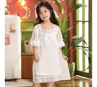 Bambine Pizzo Rete Camicia da Notte Principessa Palace Stile