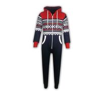 Bambine Ragazzi Azteco Neve con Cappuccio A2ZOnesie one piece Tutti IN Uno 7-13