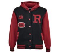 Bambine Ragazzi Baseball con Cappuccio R Moda Fox Giacca Varsity Maniche Lunghe