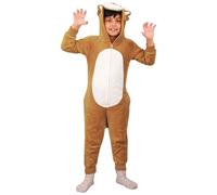 Bambine Ragazzi Soffice Morbido Animale Leone A2Z Onesie one piece Costume 2-13