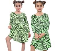 Bambine Swing Abiti Piccante Tartan Dente di Cane Stampa Moda Abiti 3-13 Anni