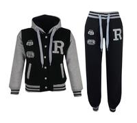 Bambine Unisex Baseball Tuta Nyc Fox Giacca Fondo Felpa con Cappuccio da Corsa