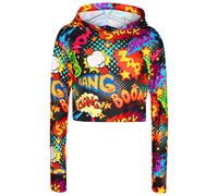 Bambine Wow Botto Boma Vestito da Skater con Cappuccio Top Corto T Leggings 7-13