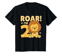 Bambini 2° compleanno Leone 2 anni Cub Lion Maglietta