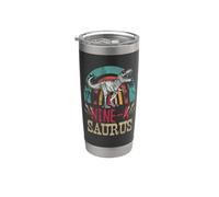 Bambini 9 Anni Dinosauro Compleanno 9th T Rex Dino Nine Saurus Bicchiere termico in acciaio inox doppia parete