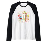 Bambini 9 ° compleanno insetti insetti coleotteri biologia 9 anni Maglia con Maniche Raglan
