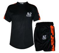 Bambini A2Z Progetto Mimetico Stampa Pannello Top Shorts Set SPORTS Ragazze Età