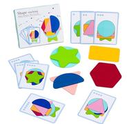 Bambini abbinando il puzzle, giocattolo match a di colore,Apprendimento educativo in legno Maze corrispondente - Strere in età prescolare, giocattolo di impilamento liscio divertente per la giornata p