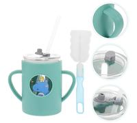 BAMBINI ACQUA CUP A 250ml Glass Bambini Anti-Drop Bere Maniglia Tazza Silicone