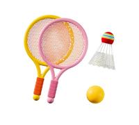 Bambini amichevole Badminton Racchetta Combo Soft Ball Per Uso Interno Esterno Palla Da Tennis Principianti Amichevole Bambini Sport Racchetta