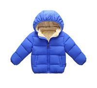 Bambini Bambino Bambino Neonato Neonati Maschi Solido Cappotto Invernale con Cappuccio Giacca Spessa Capispalla Calda Abiti Abiti Giubbotto Ragazzo Invernale Offerta