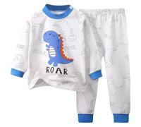 Bambini Bambino Ragazza Ragazzo Pigiama Set a Maniche Lunghe Abbigliamento da Casa Strati Termici per Top e Pantaloni Comfort Vestito Vestiti Morbida Accogliente Lounge Sleepwear Casual