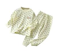Bambini Bambino Ragazza Ragazzo Pigiama Set Ragazzi Ragazze Manica Lunga Abbigliamento da Notte Strati Termici per Top e Pantaloni Tuta Casa Casual della Stampa Fumetto Delicato sulla Pelle Elegante