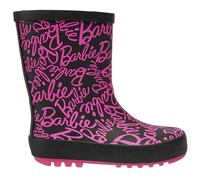 Bambini Barbie Slogan Gomma Welly Stivale da Pioggia Anti-scivolo Wellington