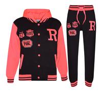 Bambini Baseball Tuta B.B Felpa Cappuccio Con Joggers R Moda Fox Giacca & Tuta