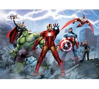 Bambini Camera Carta da Parati Fotografica 252x182cm Comics Super Eroi Marvel