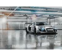 Gigante Murale Audi R8 366x254cm Parati SPORTS Auto Argento Uomo Ragazzo