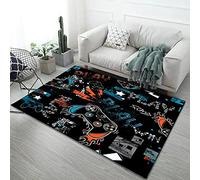 Bambini Camera Da Letto Gamer Controller Tappeti Flanella 3D Stampa Tappeti Antiscivolo Tappetini Da Pavimento Zerpelli Boys Playroom Carpet Soggiorno Play Stuoie(A8,120 * 180cm/47.2 * 70.9'')