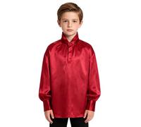 Bambini Camicie Blazer Vittoriane del Rinascimento Ragazzi Palazzo | Maniche Con Bottoni,Ampie,Collo Alla Coreana,Gioco Ruolo,Di,Festa A Tema,La,Abito Travestimento,Pirata,Il Carnevale