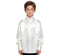 Bambini Camicie Blazer Vittoriane del Rinascimento Ragazzi Palazzo | Maniche Con Bottoni,Ampie,Collo Alla Coreana,Gioco Ruolo,Di,Festa A Tema,La,Abito Travestimento,Pirata,Il Carnevale