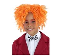 Bambini Cappellaio Matto Parrucca Arancione Crespi Alice IN Wonderland Costume