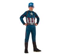 Rubies - Costume Classico da Capitan America in Civil War, L (8 - 10 anni)