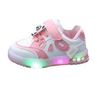 Bambini Carino Glitter Sneakers Cinturino In Pizzo Caviglia Primo Walking Scarpe Ragazzi Ragazze Sparkle Piatto Antiscivolo Scarpe Da Corsa Scarpe Sportive Leggero Casual Sneakers, rosa, 30 EU