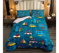 Bambini Cartone Animato Trasporti Trapunta Inserto per Ragazze Ragazzi Bambini Aereo Nave Auto Trapunta Da Viaggio Consolatore Set Casa 135x200cm Piuma Consolatore