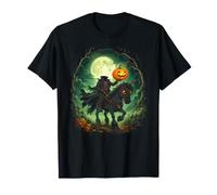 Bambini Cavaliere Senza Testa Jack O Lanterna Halloween Rider Maglietta