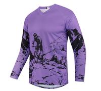 Bambini Ciclismo Jersey Bambini Mountain Bike Motocross Manica Lunga Ragazzo Camicia Downhill Top Abbigliamento, 44z, 4 anni